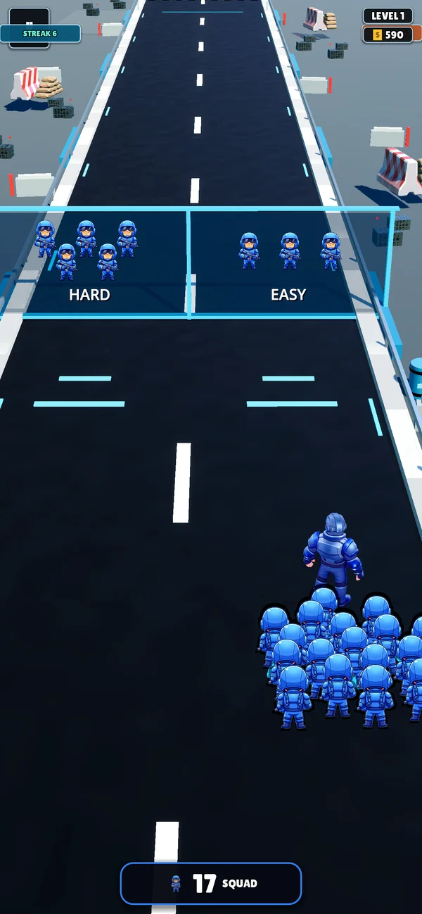 The squad approaching Hard and Easy arithmetic gates